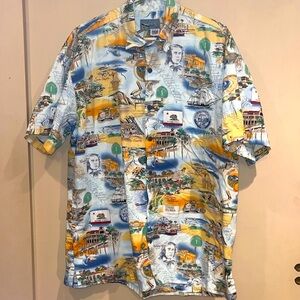 High Seas Trading Co. Men’s California button down shirt size large